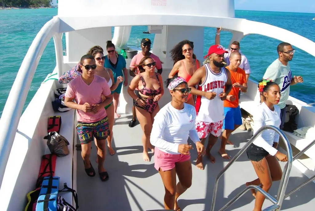 Pink Cat Party Boat